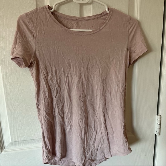 lululemon athletica Tops - LIGHT Pink Lululemon Short Sleeve Shirt